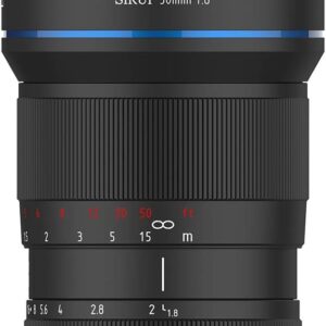 SIRUI 50mm F1.8 1.33X APS-C Anamorphic Lens for E Mount, Blue Flare