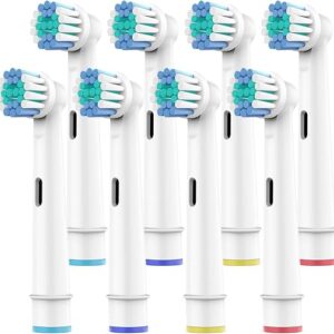 Toothbrush Heads for Oral B, 8 Pack Professional Electric Toothbrush Replacement Heads Medium Soft Dupont Bristles Replacement Toothbrush Heads Precision Clean Brush Heads Refills
