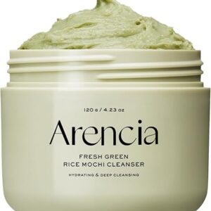 Korean Rice Mochi Face Cleanser – Face Mask, Foaming Cleanser, Gentle Scrub All in One – Deep Cleansing, Moisturizing, Pore Minimizing, Rem…