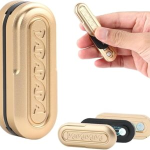 STONESTAR DNA Fidget Slider, Aluminum Alloy Push Card Magnetic EDC Fidget Toys Sensory Toys Anxiety Stress Relief Toy, for Adults with ADHD…