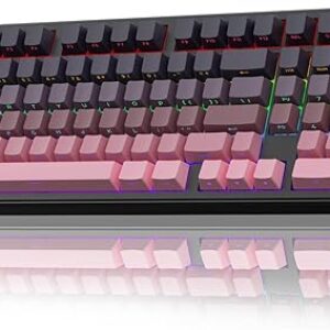 AULA F99 Pro Wireless Mechanical Keyboard with Knob,Tri-Mode BT5.0/USB-C/2.4GHz Hot Swappable Keyboard,Pre-lubed Switches,Gasket Structure,R…