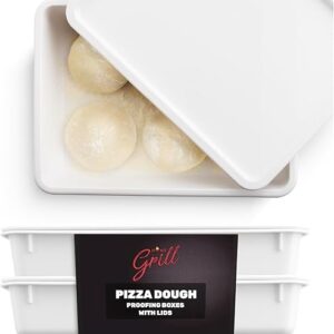 Hans Grill Stackable Pizza Dough Box – 2 Pack