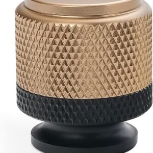 10 Pack Matte Black and Champagne Bronze Kitchen Cabinet Knobs – Drawer and Cupboard Knobs