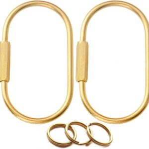 Gold Brass Key Rings and Bag Charms