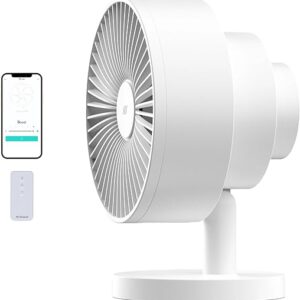 Windmill NEW to Amazon Smart Air Circulator and Fan with Remote and Wi-Fi/App – 18 dB Whisper-Quiet plus Tri-Layer Airflow