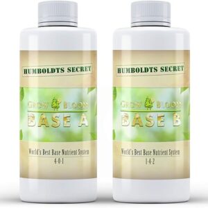 Humboldts Secret Set of A & B Liquid Hydroponics Fertilizer – World’s Best Nutrient System – Hydroponic Nutrients for Outdoor, Indoor Plant…
