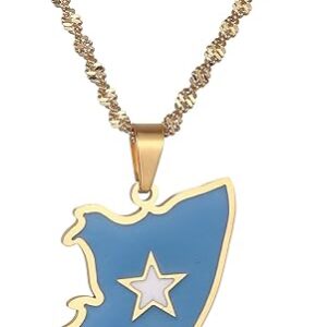 Stainless Steel Somalia Pendant Necklaces Jewelry