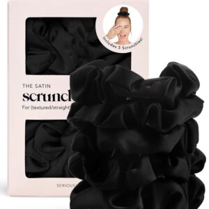 Kitsch Satin No Crease Scrunchies – 5 Pcs