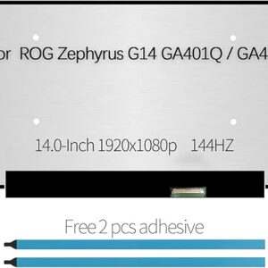 LCD LED Screen Replacement for Asus ROG Zephyrus G14 GA401Q 144Hz 100% sRGB FHD 1920X1080 IPS Display