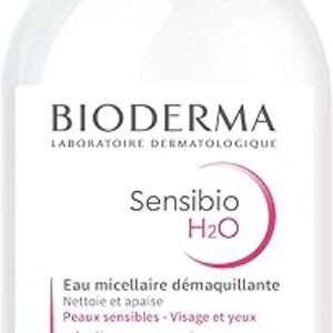 Bioderma – Sensibio – H2O Micellar Water – Makeup Remover Cleanser – Face Cleanser for Sensitive Skin