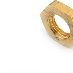 Anderson Metals 06111 Brass Pipe Fitting, Locknut, 1/4″ NPT Female