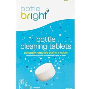 Bottle Bright – Clean Stainless Steel, Thermos, Tumbler, Insulated and Reusable Water Bottles – Cleaning Tablets are Easy and Safe to Use