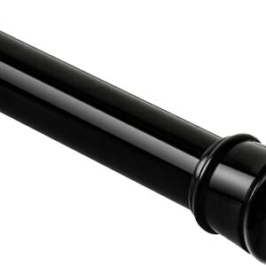 Shower Curtain Rod 56-104 Inch, 1″Diameter Spring Long Adjustable Tension Curtain Rods for Bathroom Windows Closet No Drilling No Rust, Black