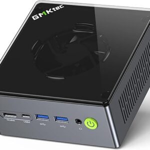 GMKtec Mini PC Gaming, M7 AMD Ryzen 7 PRO 6850H (8C/16T 4.70Ghz) Dual NIC LAN 2.5G Desktop Computer, 16 DDR5 RAM + 512GB Hard Drive PCle SS…