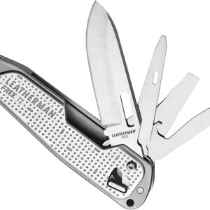 LEATHERMAN, FREE T2 Multitool and EDC Pocket Knife with Magnetic Locking and One Hand Accessible Tools, Made in the USA