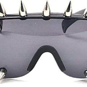 mincl/Punk Rocker Large Shield Spike Fashion Novelty Club Sunglasses