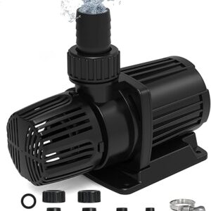 1587 GPH Submersible Water Pump, 55W Pond Pump with 16.5FT. Lift Height for Koi Pond Pool, Waterfall, Fish Tank, Aquarium, Statuary, Hydrop…