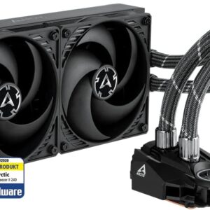 ARCTIC Liquid Freezer II 240 – Multi-Compatible All-in-One CPU AIO Water Cooler, Compatible with Intel & AMD, Efficient PWM Controlled Pump, Fan Speed: 200–1800 RPM, LGA1700 Compatible – Black