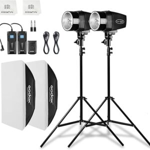 Godox 180W Studio Flash Kit with Softbox