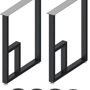 28 Inch Black Metal Table Legs