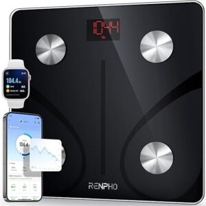 RENPHO Smart Scale for Body Weight, FSA HSA Eligible, Digital Bathroom Scale BMI Weighing Bluetooth Body Fat Scale, Body Composition Monito…