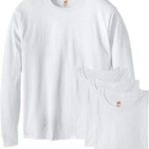 Hanes Men’s Long Sleeve T-Shirt 4-Pack