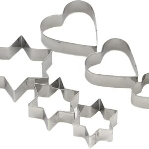 Chef Craft Select Cookie Cutters, 6 piece set, Stainless Steel