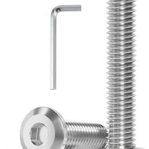 30Pcs M6 Flat Head Hex Socket Screws