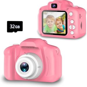 Seckton Upgrade Kids Selfie Camera, Christmas Birthday Gifts for Girls Age 3-9, HD Digital Video Cameras for Toddler, Portable Toy for 3 4 …