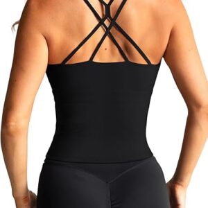 LASLULU Women’s High Neck Sports Bra