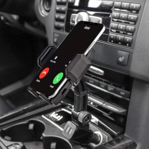woleyi Fast Charging Car Phone Holder, Dual USB Port Car Charger Mount 360 Degree for iPhone 11 Pro Max 11 Xr Xs 8 Plus 8 and All 3.5-6.8 I…