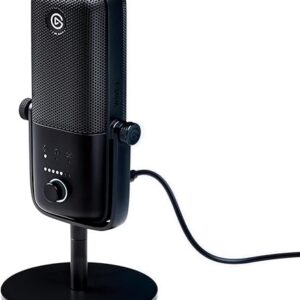 Elgato Wave:3 – Premium Studio Quality USB Condenser Microphone for Streaming, Podcast, Gaming and Home Office, Free Mixer Software, Sound E…