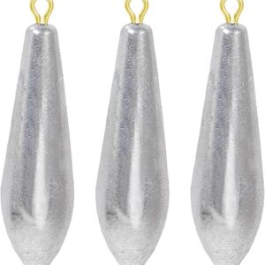 AMYSPORTS Drop Shot Fishing Weights Kit Lead Freshwater Fishing Sinkers Bass Casting Removable Fishing Weights Saltwater Streamlined