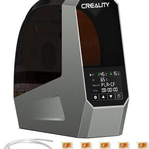 2024 Official Space Pi Filament Dryer Upgrade, 3D Printer Filament Dry Box with 360° PTC Fast Heating, 3.7” LCD Touch Screen, One Key Set F…