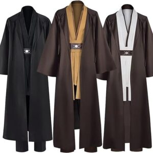 Anakin Costume Adult Men Tunic Hooded Robe Outfits Halloween Cosplay Uniform