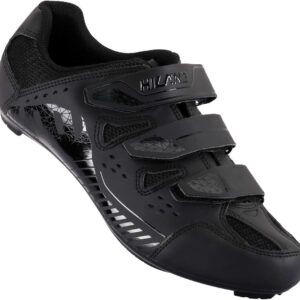 Hiland Unisex Wide Cycling Shoes Compatible with Peloton & Look Delta/SPD Cleats-3 Straps-Clip in Road/Mountain/Indoor Bike Shoes for Mens …
