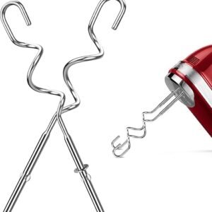 New Dough Hook for Hand Mixer Replacement for Kitchenaid Hand Mixer Dough Hooks KHM512, Stainless Steel Dough Hooks Suitable for KHM 5KSM K…
