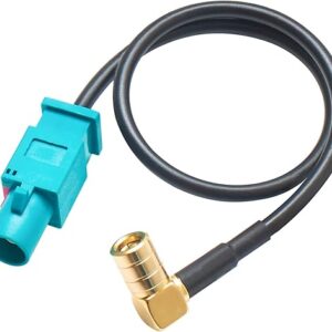 Anina Fakra Z Male to SMB Plug Adapter Connector for Factory Satellite Radio Antenna Adapter to Sirius XM Receiver Tuner Wire Harness Fit G…