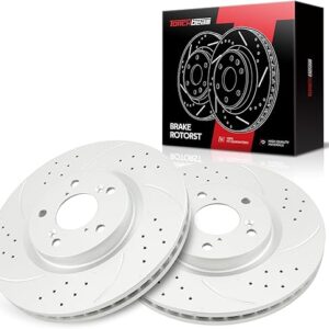 Torchbeam 31468 Front Brake Rotors For 2009-2015 Pilot, 2010-2013 ZDX, 2007-2013 MDX, 2014-2020 RLX 2pcs Disc Brake Rotor Replacement