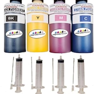 Compatible Ink for Canon imagePROGRAF TC-20 and TC-20 MFP, Compatible for Canon PFI-050, 4-130 ml Bottles