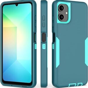 Compatible with Samsung Galaxy A06 Case,Double Protection Simple Sturdy Durable Dustproof Frosted Anti Slip,Non Yellowing,for Men Women,Blue