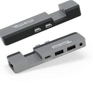 Plugable 5-in-1 USB C Hub Multiport Adapter for MacBook Pro 14/16 Inch, Macbook Air M2 – USB-C 40Gbps Port Compatible with Thunderbolt/USB4 …