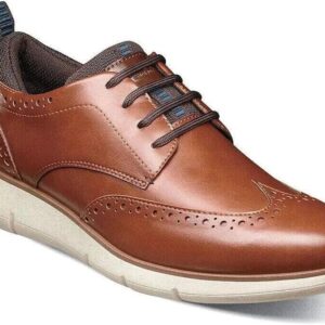 Nunn Bush Men’s Stance Wingtip Oxford Brogue Detail Lightweight Comfortable Lace Up
