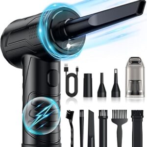 Powerful Compressed Air Duster for Deep Cleaning-Replace Compressed Air Can-No Canned Air Duster-Keyboard Cleaner-PC Cleaning-Rechargeable-…