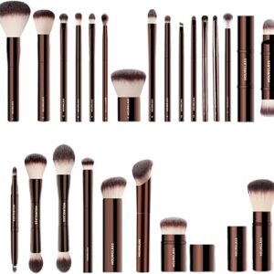 Hourglass Makeup Brush Set & Kit Include Powder Foundation Concealer Lip Blusher Bronzer Eyeshadow Eyeliner Highlight Brush