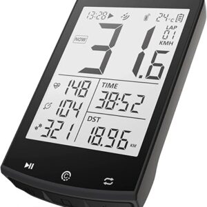 CYCPLUS GPS Wireless Bike Computer, Cycling Computer GPS with Bluetooth/ANT+, Bike Speedometer with 2.9 LCD Screen, Auto Backlight IPX6 Wat…