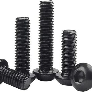 35PCS Grade 10.9 Alloy Steel Button Head Hex Socket Cap Screws Bolts, Black Oxide, M8 x 16/20/25/30/40 mm Allen Head Hex Drive Machine Screw…
