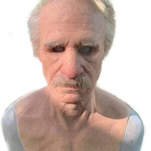 Old Man Mask Halloween Mask for Adults Realistic Face Mask Halloween Party Cosplay Mask Costume Mask