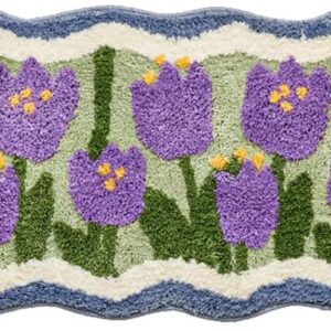 WAYUTO 15.75×47.24 Inch Purple Area Rug