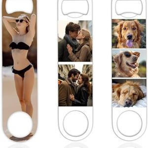 Custom Bottle Opener, Customized Beer Bottle Openers from Photo, Personalized Bar Bartender Bottle Opener for adults, for Kitchen, Restaura…